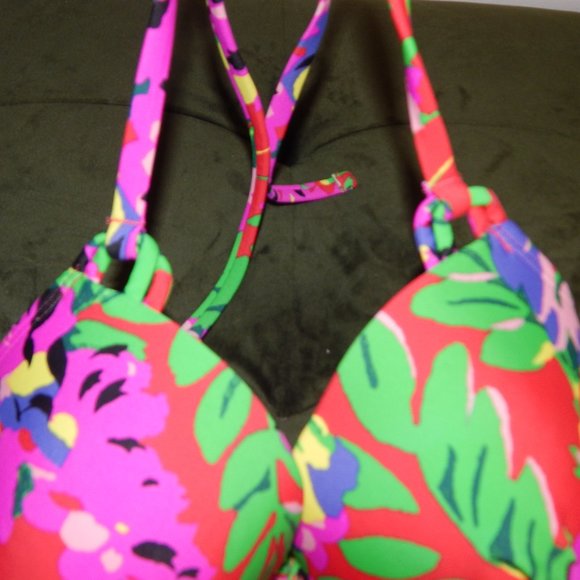 Aerie Floral Two-Piece Bathing Suit - Picture 2 of 8